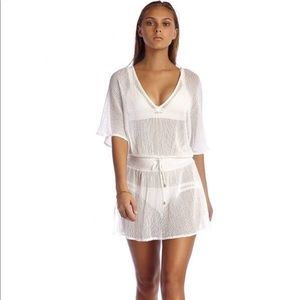 Vitamin A Lucette plunge tunic white size small
